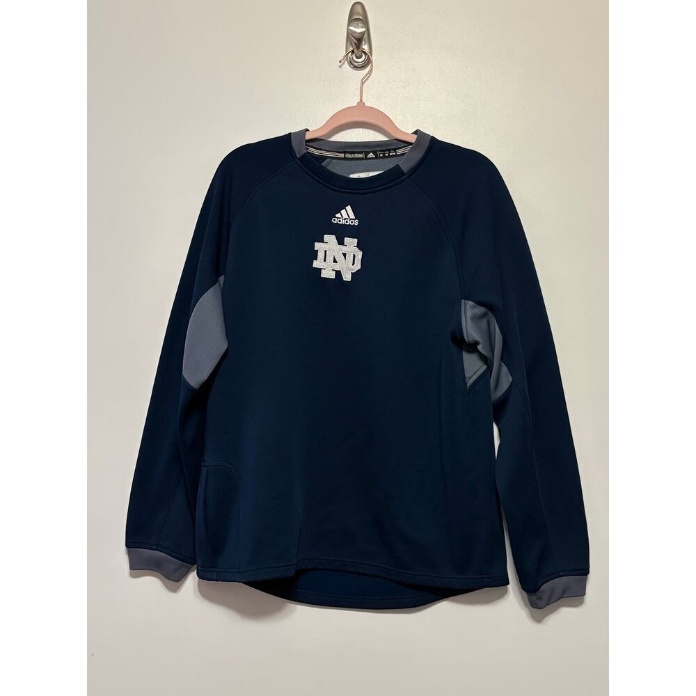 ADIDAS NOTRE DAME SWEATSHIRT SIZE MEDIUM